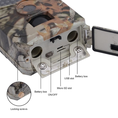 HD 12MP Outdoor Pr100 Hunting Trail Camera With Sd Card Night Vision