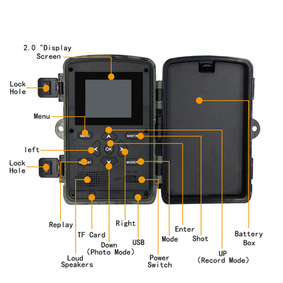 PR700 HD Trail camera 36MP 1080P IP66 waterproof