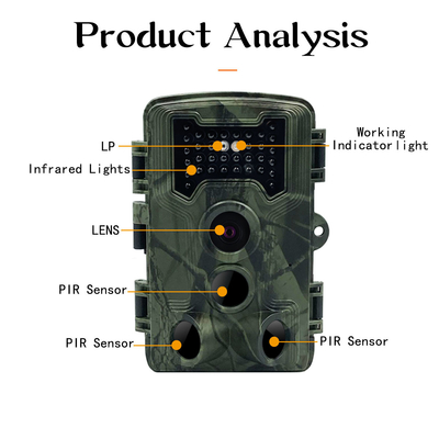Micro SD HD Trail Camera IP54 Waterproof 16MP High Definition Trail Camera