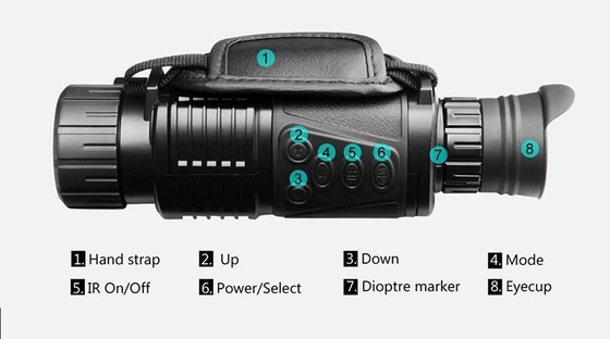NV2180 Monocular Night Vision  HD Outdoor Camp 13MP Day And Night Monocular